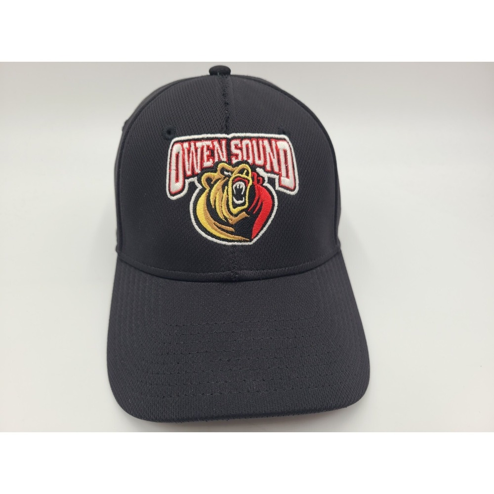 Owen Sound Attack Easton Flex Fitted (Seems M-L) Hat Cap Men Women OHL CHL Black